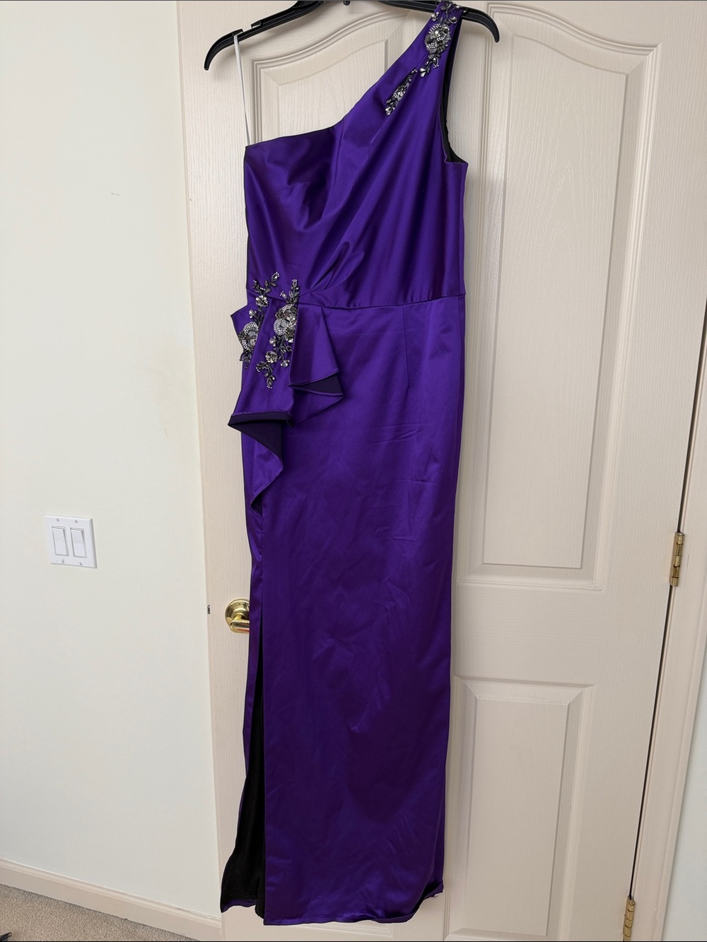 Marchesa Notte Purple Maxi dress size 8
